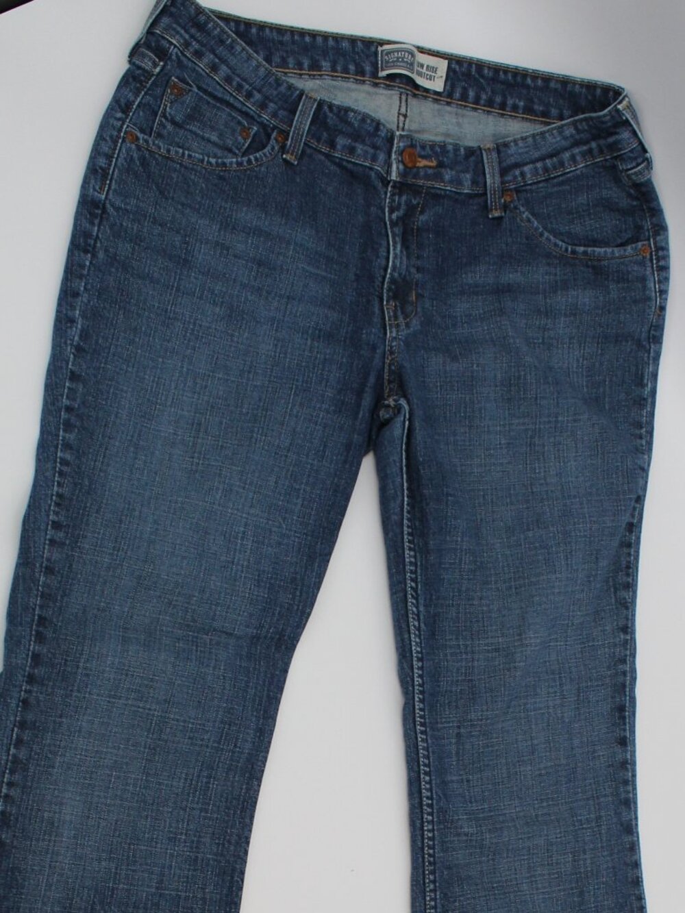 Levis Signature Low Rise Boot‎ Cut Denim Jeans Sz 14S GOOD COND